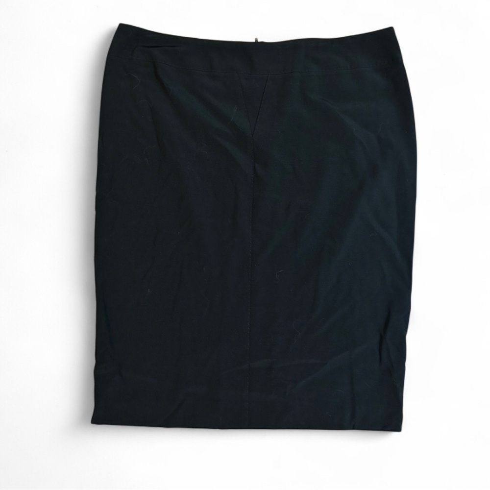 Jean Paul Gaultier Femme Black Virgin Wool Pencil Skirt | Made in Italy